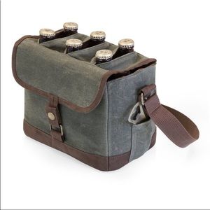 NWT Very COOL Beer Caddy -Waxed canvas